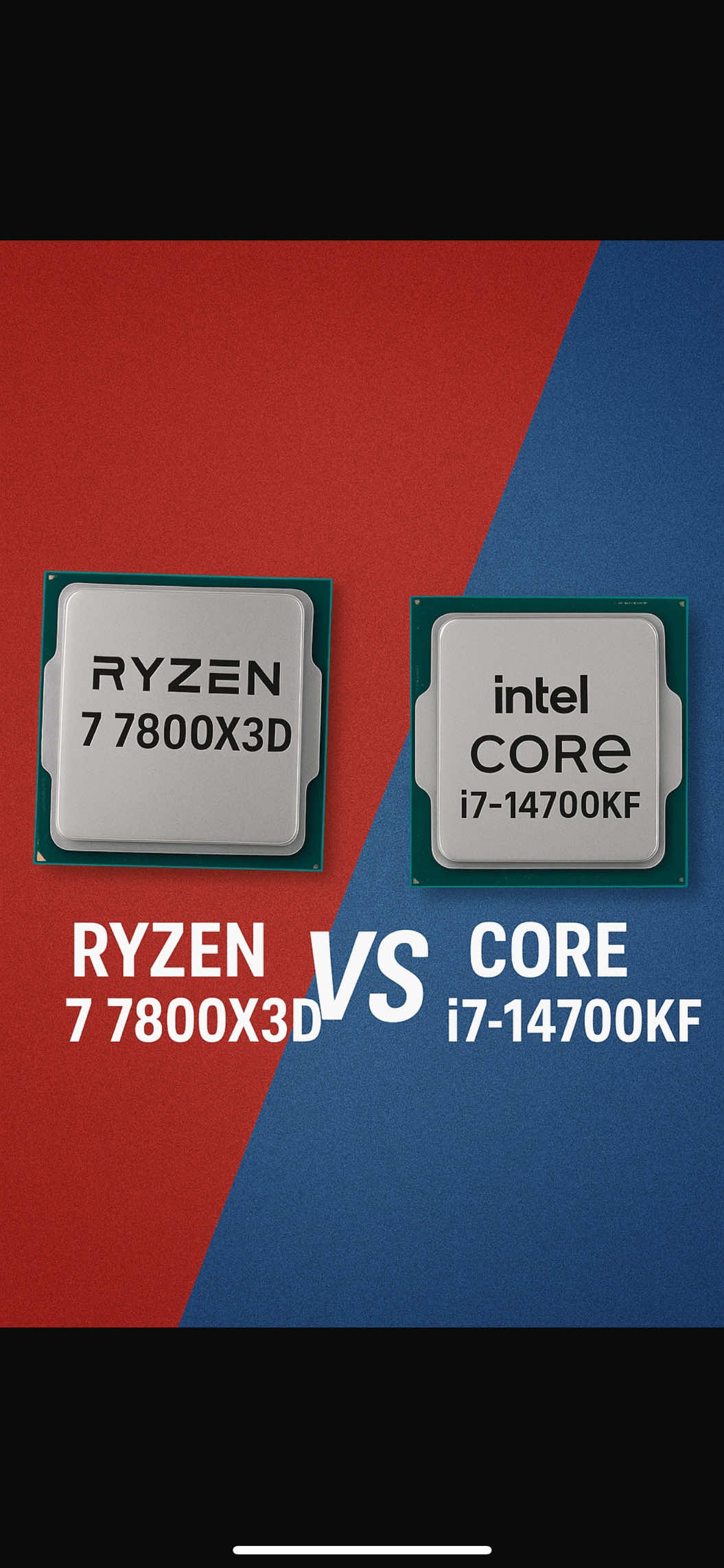 Ryzen 7 7800x3d vs i7 14700kf #viral #apoyo #tiktok #pcgaming #pcbuild 
