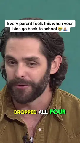 Thomas Rhett is all of us when our kids go back to school #thomasrhett 