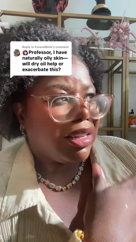Replying to @FuneralBelle nope, our dry oils work great for oily skin too 🥰 quality for the W 💕 #blackgirlshowerroutine #eczemarelief #psoriasishelp #bodyacne #oilyacneproneskin 