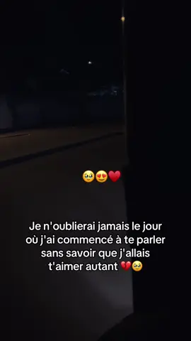 Je n'oublierai jamais le jour où j'ai commencé à te parler sans savoir que j'allais t'aimer autant#motivation #separation #citation #triste  @lifeexperience90 