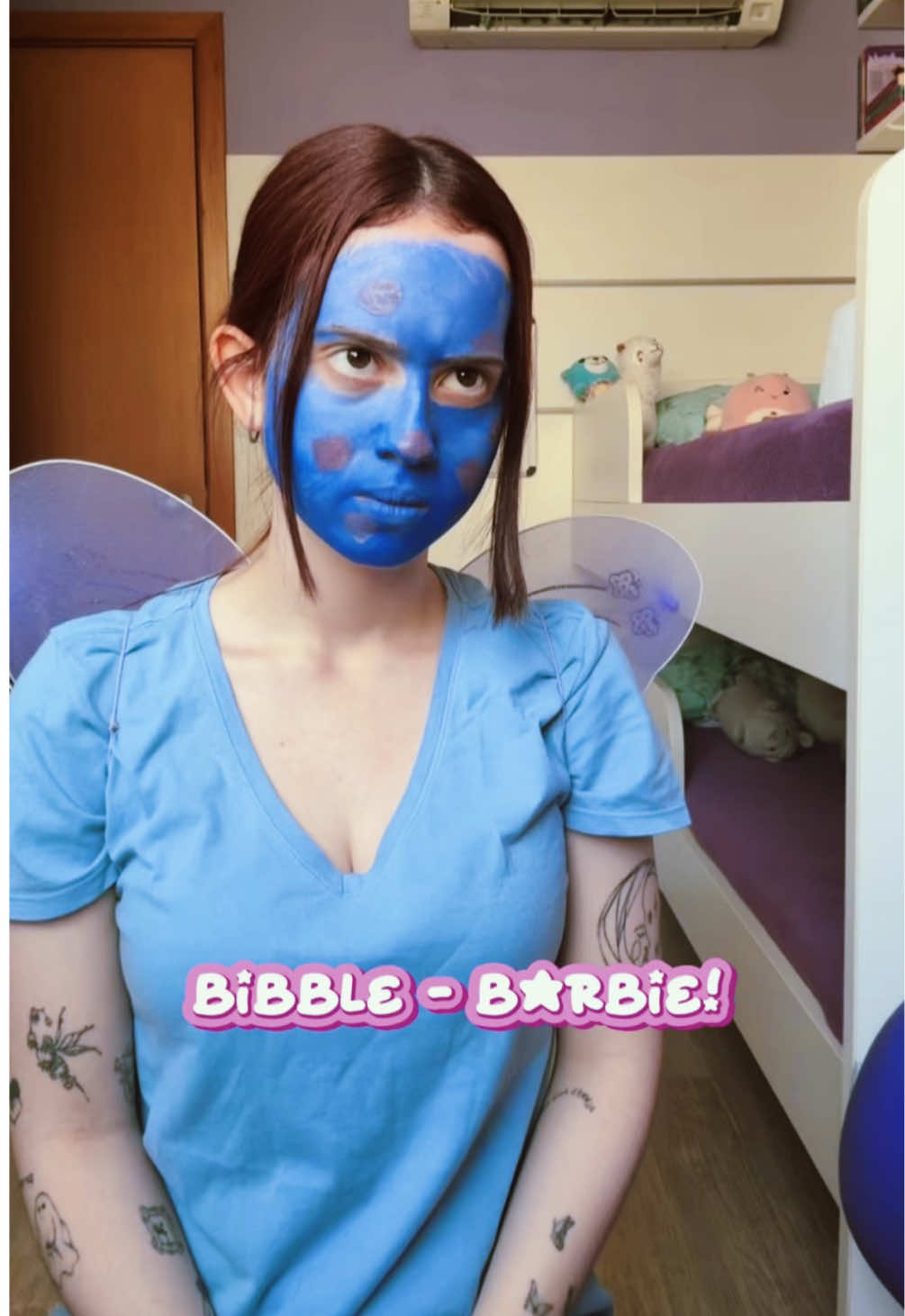 eu quando sou o bibble da barbie falando alelepuf 🙏🏻🩵