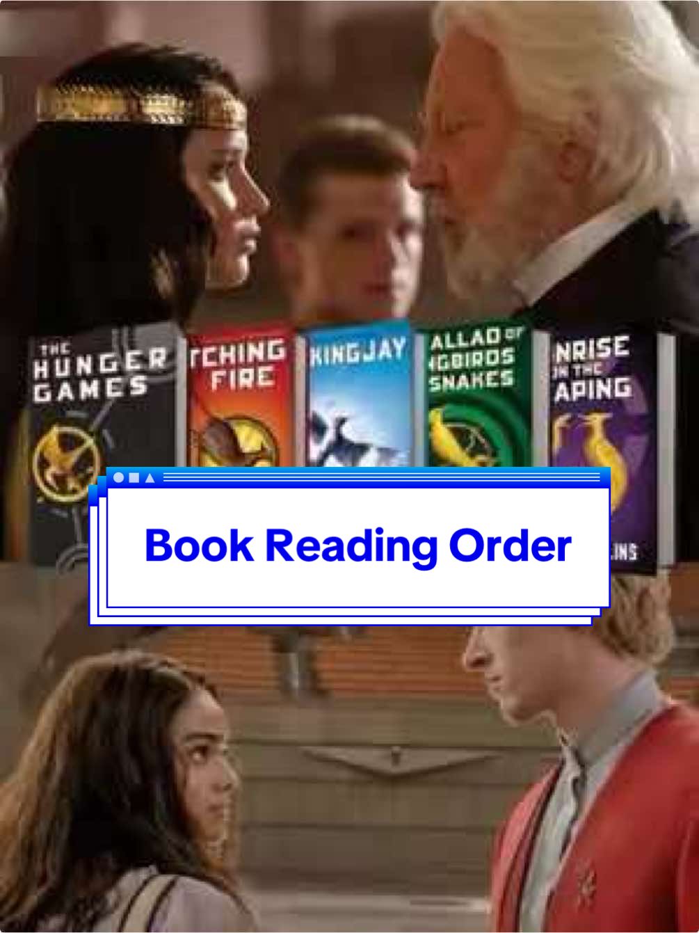 what order did you read them in?? #thehungergames #katniss #thg #balladofsongbirdsandsnakes #sunriseonthereaping 