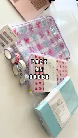 So many cute items in this order! #booksleeve #academicplanner #washitape #notebook #journaling 