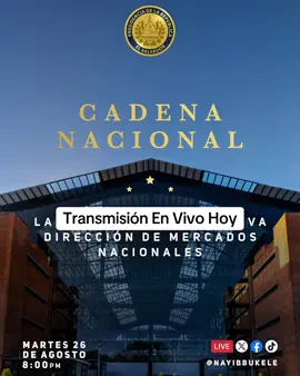 El presidente @Nayib Bukele transmitirá en vivo hoy @Gobierno de El Salvador @🇸🇻Dariel Mejía🇺🇸 @alexmotivacion2015 @Julio🇸🇻LaManoConOjos🇺🇸 @Yaneth @GiGi #elsalvador🇸🇻 #NayibBukele #mensajenayibbukele #transmisionenvivo #videoviral 
