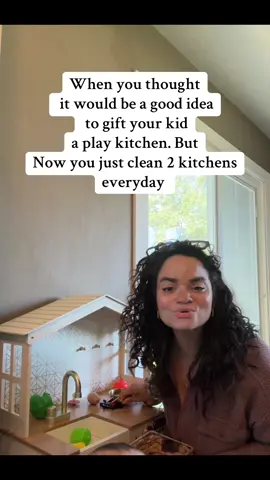 At least the kitchen is adorable 🤩 😂 #momlife #momlifebelike 