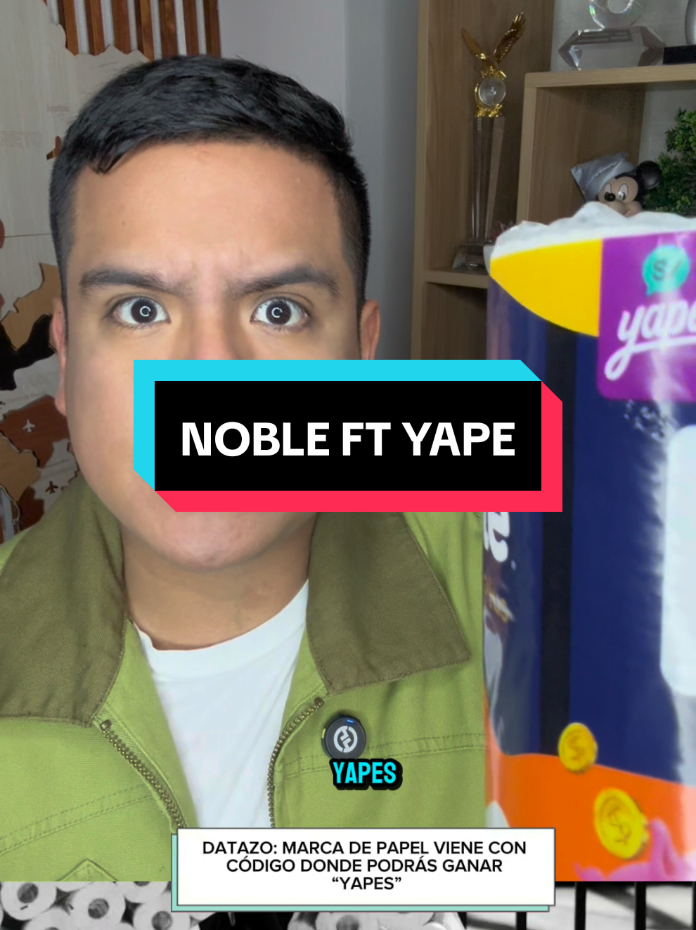 DATAZO: Ahora papel @Papel Higiénico Noble  puede venir con yapeos. Usa el código que viene dentro de tus empaques de papel NOBLE PLUS o NOBLE PREMIUM marcado con la promoción yape. No todos los códigos tienen premio.  #elchicodelasnoticias #papelNoble #publicidad *Válido a nivel nacional del 01 de agosto al 30 de septiembre de 2025 o hasta agotar stock disponible. Ver Términos y Condiciones en: www.promonoble.pe.
