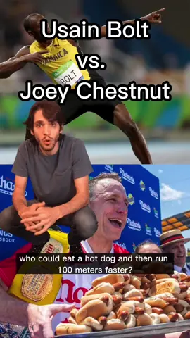 Settling the Usain Bolt Joey Chestnut hotdog controversy once and for all. Make sure you stay to the end to see the final results!
