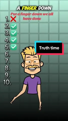 If you keep all 10 fingers up, you're lying! 😅  #relateable #fypviralシ #USA #quiztime #quizchallenge 