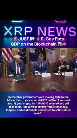 🚨 BREAKING: The U.S. government will begin publishing official economic data ON THE BLOCKCHAIN.   This includes GDP + Dept of Commerce stats.   This changes everything.   #Crypto #Blockchain #BreakingNews #FutureOfFinance #CryptoRevolution  