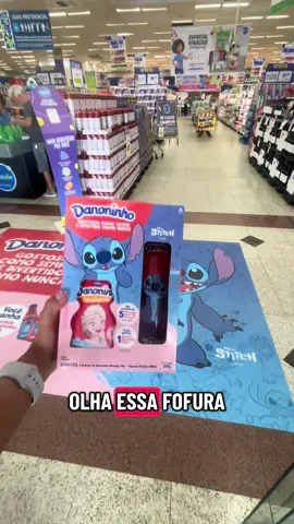 Lançamento do promo pack Stitch que eu encontrei no Prezunic @Prezunic do Recreio no Rio de Janeiro 🥰 Muito difícil ser publicitária dentro de um mercado, tudo eu quero pra mim ❤️ #danoninho #stitch #disney #compras #supermercado 