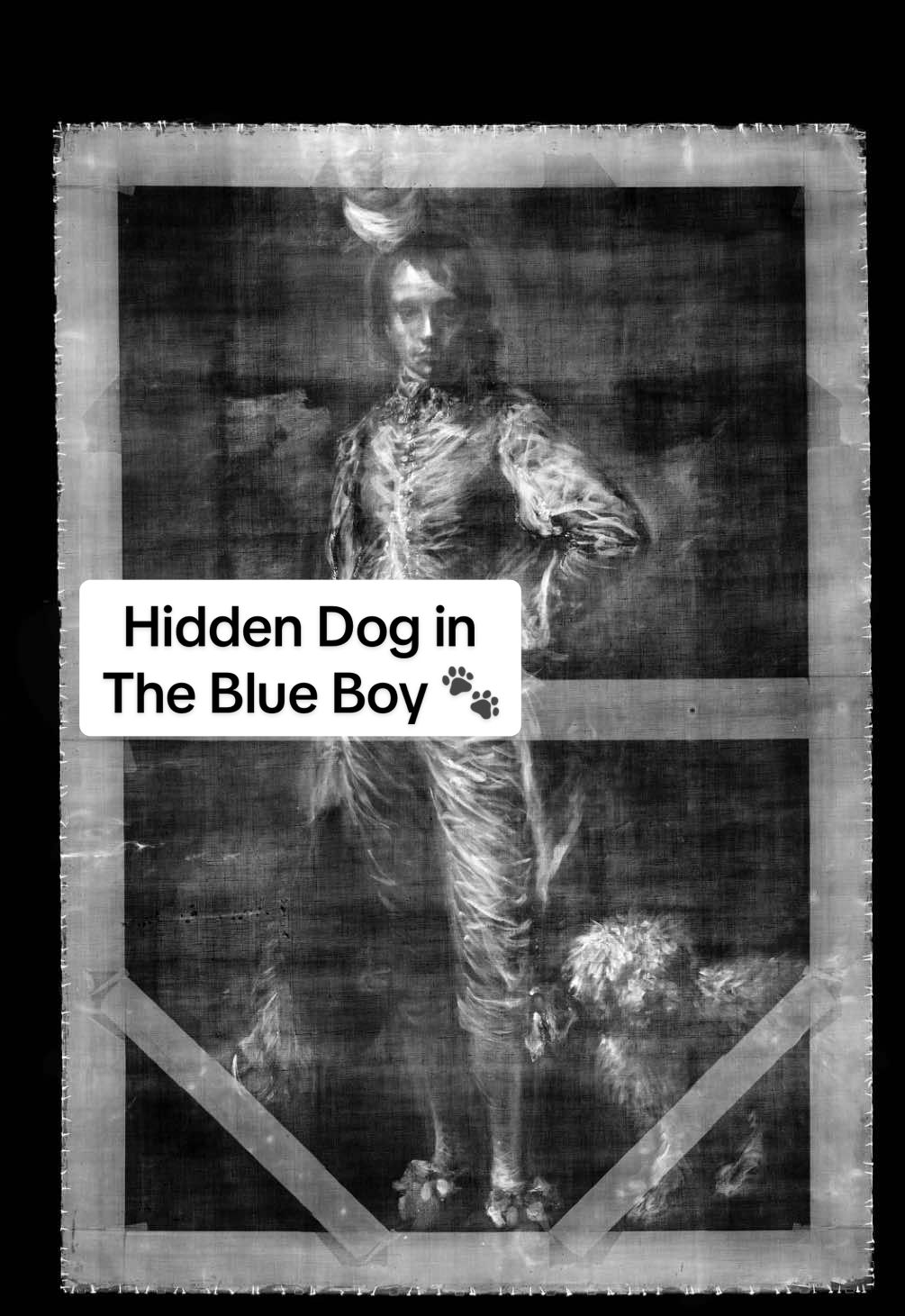 The Blue Boy isn’t posing alone… 🐶🐾 Beneath the layers of paint lies a hidden dog, uncovered through conservation research. Learn more from Christina, our senior paintings conservator. #InternationalDogDay 