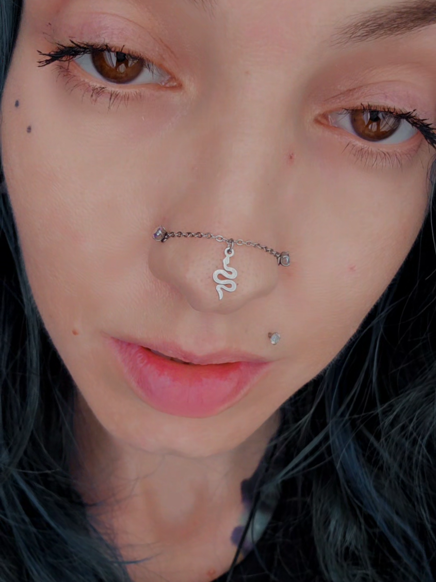 new drop>> Nose Chains ⛓️  Etsy.com/shop/hollyborealis