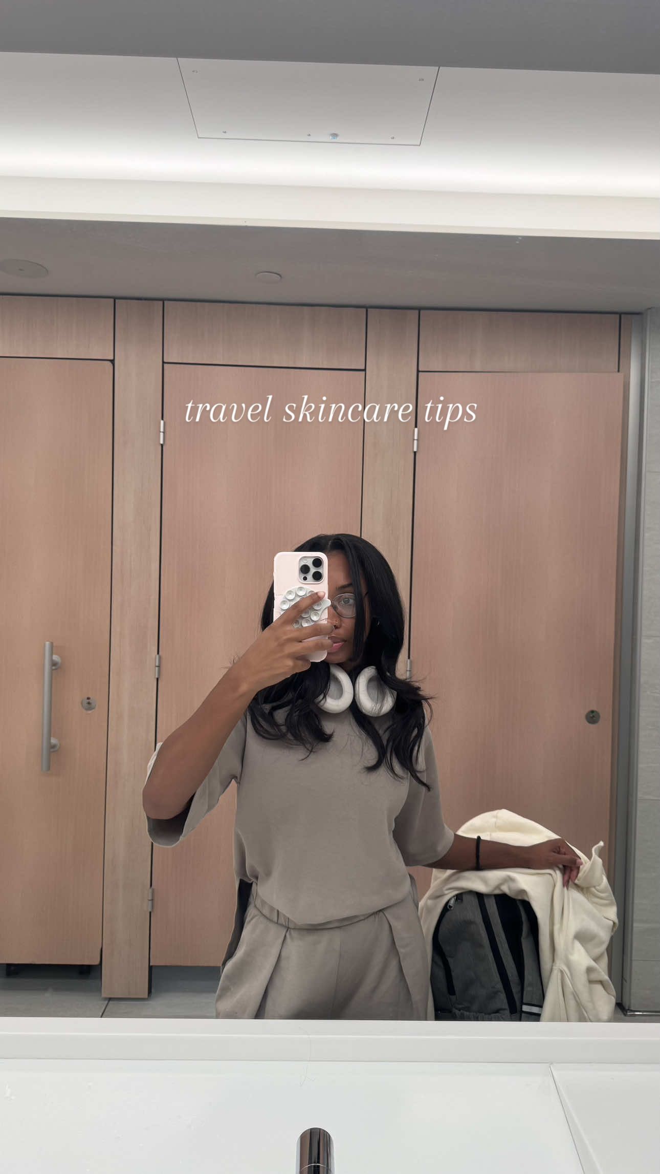 why are we doing entire skincare routines on a plane?! 🤢 I always say, keep it simple! Here’s how I avoid breakouts while traveling with @JetBlue : 1. Keep your hair out your face 2. The @Tower 28 Beauty SOS spray 💯 3. Disinfecting your seat 4.AVOID touching your face 5. Refresh after landing That should literally be it 🙂‍↕️ Planes are filled with bacteria and the best routine happens before takeoff and after landing ! #traveltips #travelskincare #jetblue #travel #skincaretips 