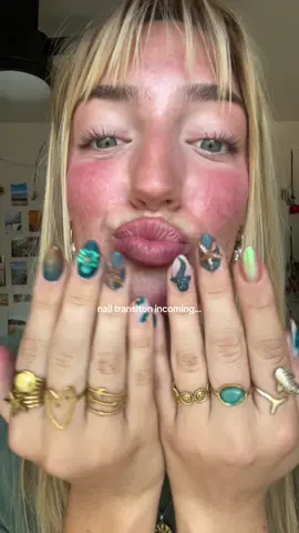 too in love with these #fyp #foryou #viral #nailtransition #funkynails 