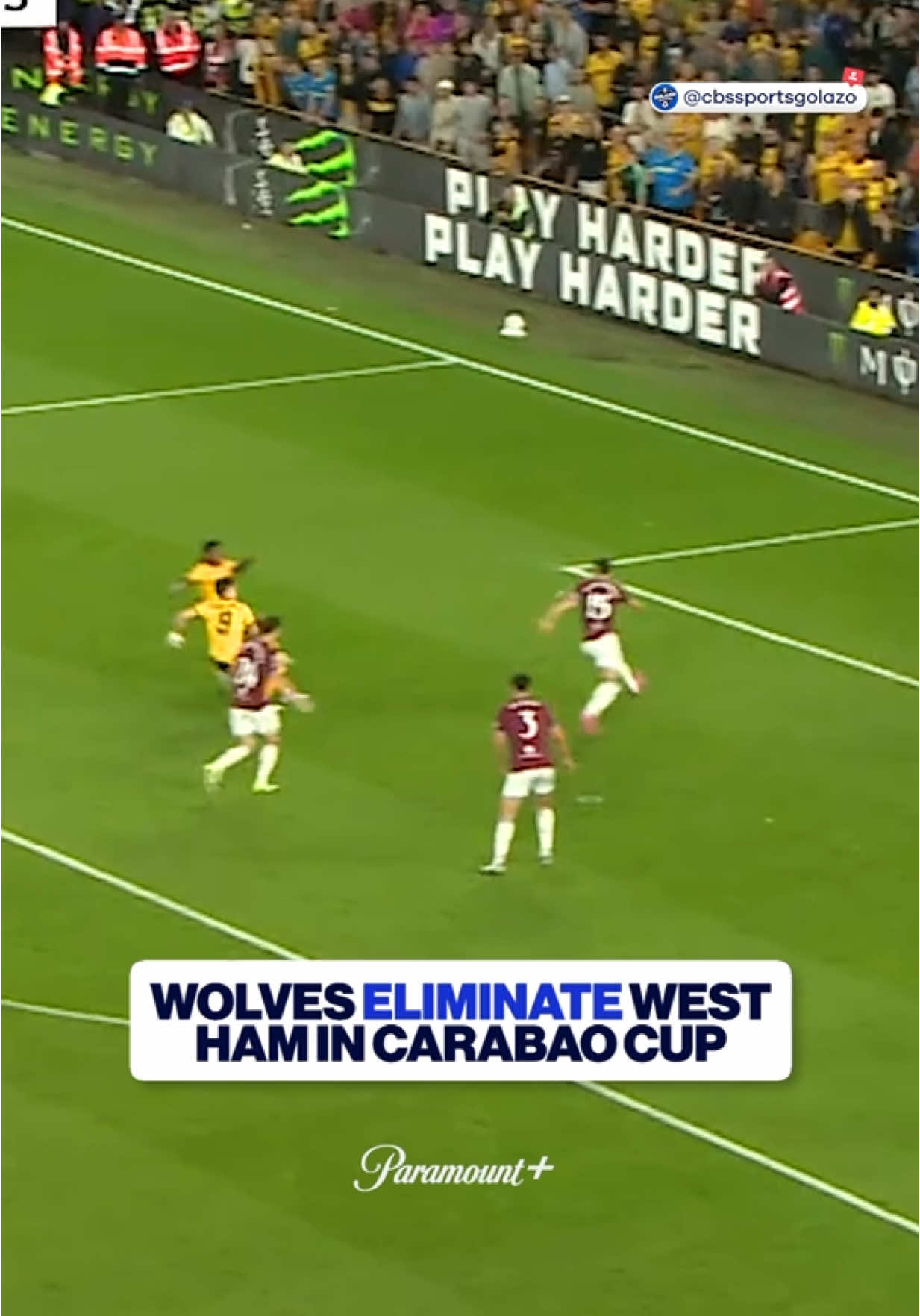 Two goals in two minutes for Jørgen Strand Larsen to secure the victory for Wolves 👏 #Soccer #football #carabaocup #efl #PremierLeague 