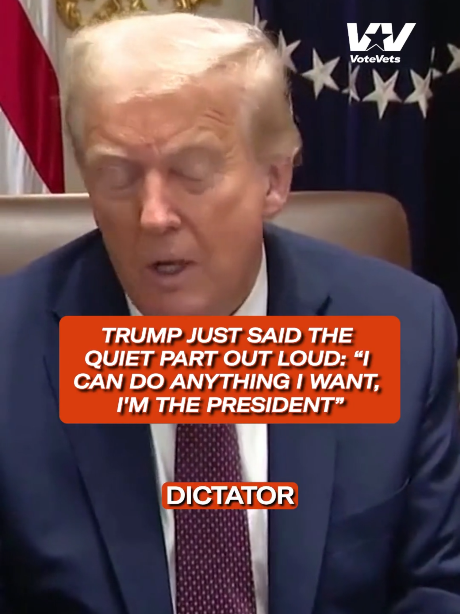 🚨Trump: “I’m not a dictator… but I can do anything I want. I’m the President of the United States.” Millions of Americans have worn the uniform and sworn an oath to defend the Constitution, not one man’s ego. Trump is spitting on that sacrifice and shredding the values we served to defend. #votevets #veterans #veteran #suckersandlosers #trump #maga #traitortrump #usmilitary #militarylife #militaryfamilies #militaryfamily #usa #nationalsecurity #vote #voteblue #veteransvoteblue #freedom #j6 #jan6 #jan6neveragain #neveragain #neverforget #project2025 #trumpwillshootprotesters #nationalguard #trumpvance #foryoupage #fyp #secdef #nationalsecurity