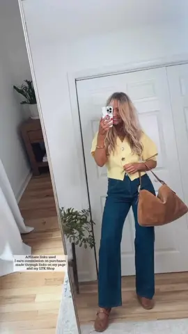 Butter yellow but make it for fall! 🍂✨ Outfits linked in my bio and LTK for you! (Affiliate links used - I earn commission on purchases made through these links and my LTK Shop)