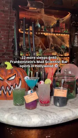 Opens September 18th 🧟‍♂️🧪 Tickets are now on sale via our link in bio to step inside Frankenstein’s lab! Your ticket includes: 🥼 A Mad Scientist making cocktails 🧪 Your own interactive cocktail or mocktail 👩🏻‍🔬 Spooky photo ops ⚗️ 90 minutes of access to the lab Access to additional drinks, bites, tarot card readings, and more on site 🔮 Tag someone who needs to go! #LABucketList #LA
