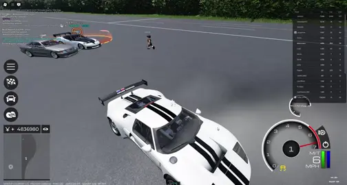 #roblox #midnightracingtokyo rolling back on a corvette is hard in roblox's a-chassis system