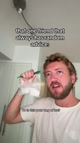 you ever just find ur friends ice bag? 🥴 #skit #comedy 