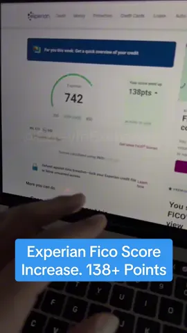 138 Point Increase On my clients Experian Credit Report 🔥📈 This is getting to Ez…  If you would like a guide to fixing your bad credit. Comment “Ez” and I’ll personally review your credit ⚡️ Disclaimer: Educational Purposes Only. #creditrestoration #badcredit #creditincrease #fyp 