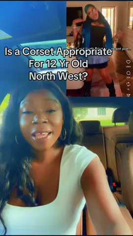 Should #kimkardashian allow 12 year old #northwest to wear a corset? #ageappropriate #FYP #celebritynews #entertainmentnews #KANYEWEST #parentsoftiktok 