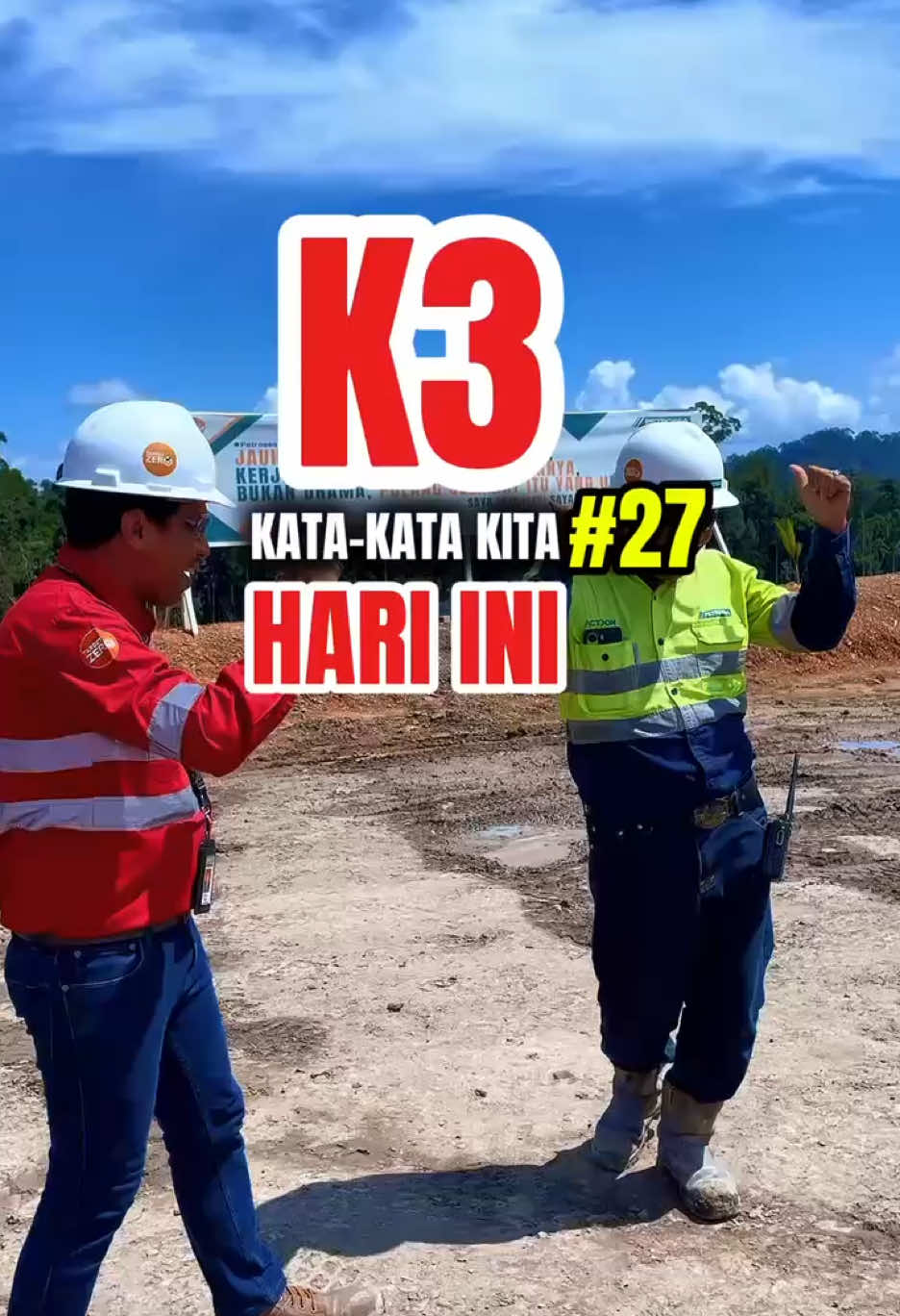 ⛑️K3 HARI INI: DAY 27/31⛑️ “Kerja kok ceroboh? Mau nyari uang atau mau nyari perkara? Mikir dong!” #Semangat45 #SelamatAgustusan #SelamatPakaiHati #K3 #KataKataKita
