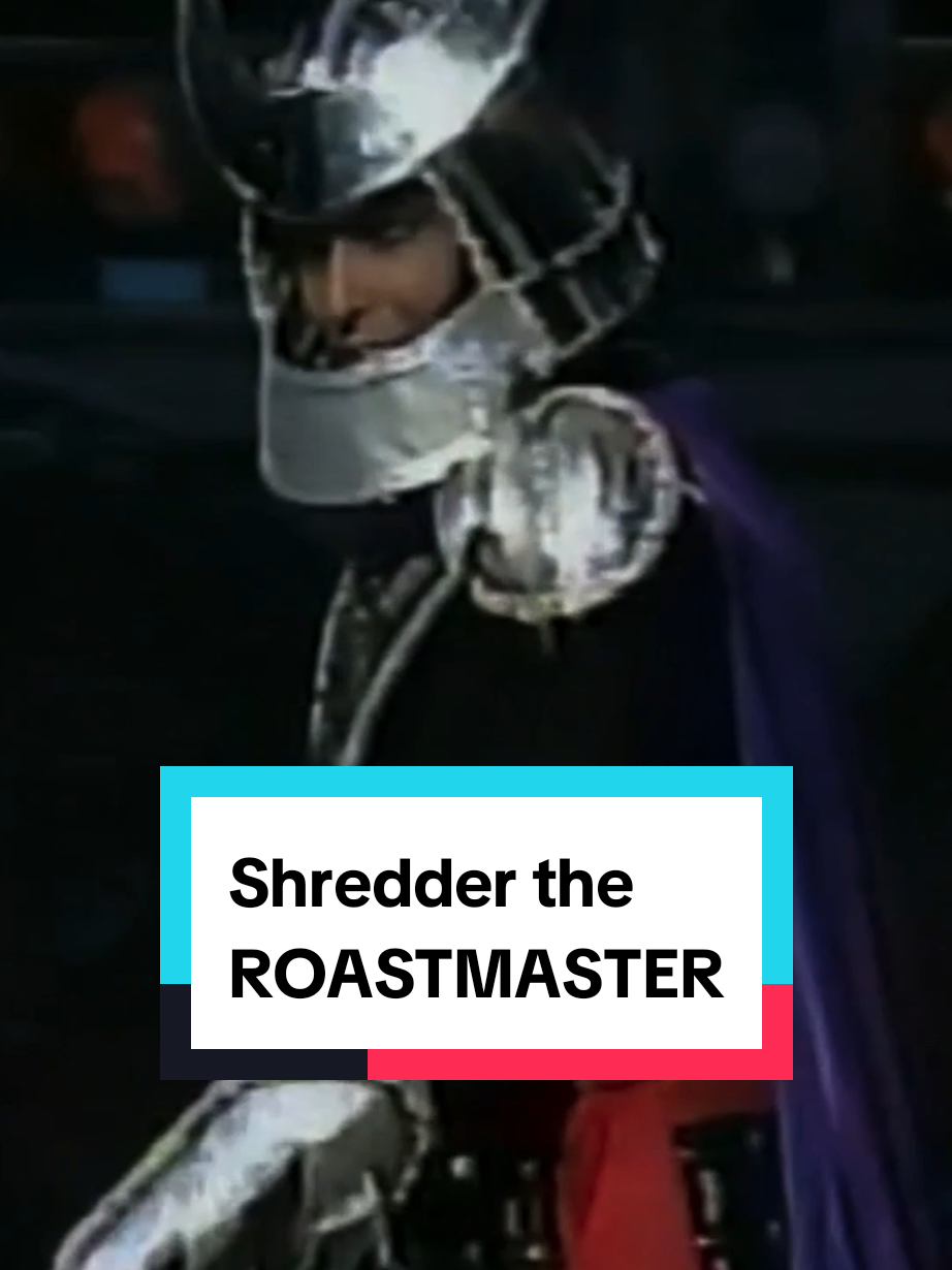 Shredder in Teenage Mutant Ninja Turtles The Coming Out of Their Shells Tour is quick to roast an audience. #shredder #villain #tmnt #teenagemutantninjaturtles 