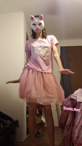 Yes my room looks a little messy in the background... it's almost done being renovated! and the floor is actually really expensive- $1000 for a darn wooden floor... :,) #fyp #mlp #alterhuman #otherkin #dance 