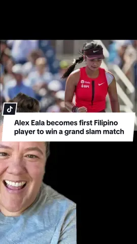 Alex Eala first Filipino player to win a grand slam match #USOpen #tennis #alexeala #womensports #grandslam 