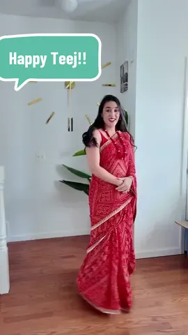 Happy Teej!! #phillycreator #multiculturalfamily #Teej #toddlermom #sahm saree from@Kaira.Nepal 