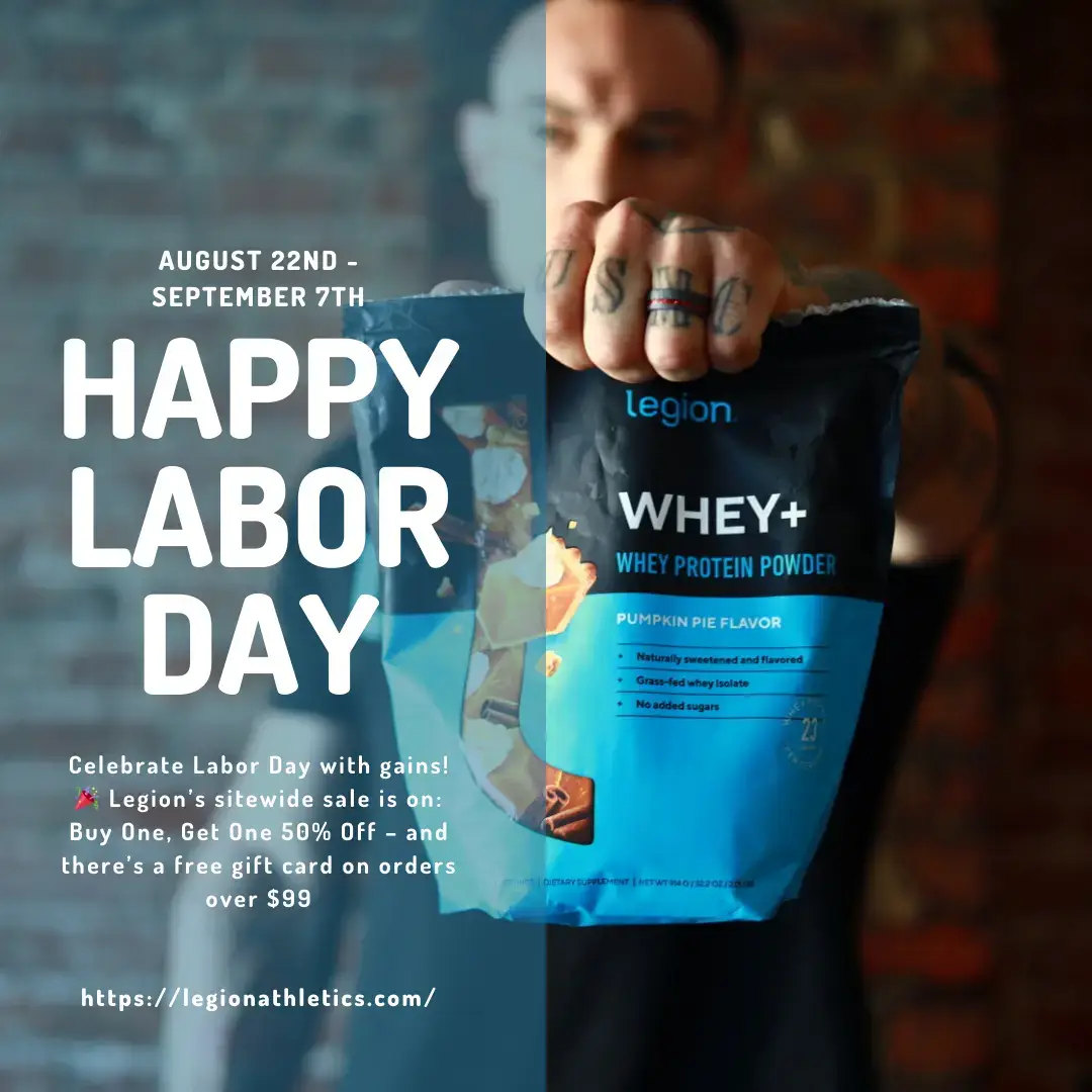 @Legion Supplements  LABOR SALE ACTIVE NOW. Sitewide BOGO 50% off. Free Legion gift card on orders $99+   Fuel gains, recovery, and wellness with supplements built on peer‑reviewed science, transparent labels, money‑back guarantee   Tap each slide. Pick what fits your routine. Add two items. Get one at half price. Plus gift card. Use code JoeB at checkout to save extra. Ends soon. Don’t waste time.  #LegionSupplements #LabordaySale #ProteinPower #WheyIsolate #sponsored 