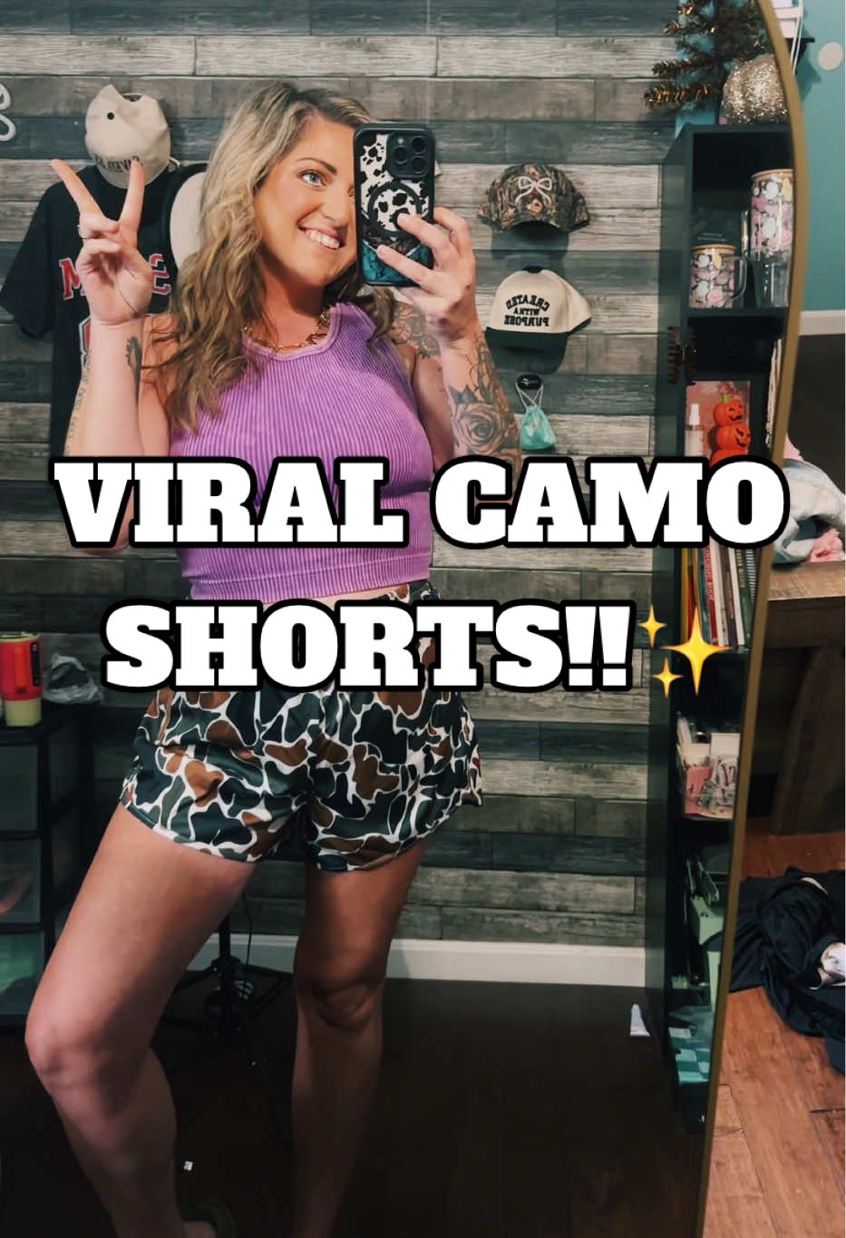 If you don’t have these Camo shorts already sis your MISSING OUT!✨ #camo #camoshorts #viralshorts #camouflage #tiktokshopviral 