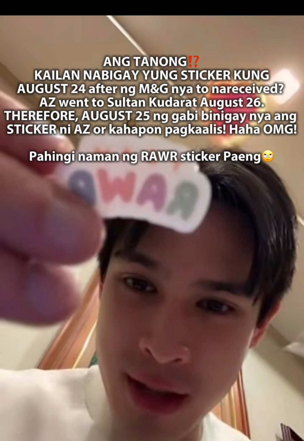 Ang aga aga naman ng ayudang etwuoo! Hmmmm🤫 