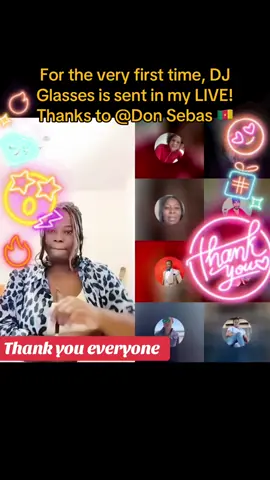 I appreciated it so much! Thank you, Don Sebas 🇨🇲! It was the first time I saw this Gift in my LIVE.@Don Sebas 🇨🇲 #tiktoklive #livehighlights #livegift #djglasses 