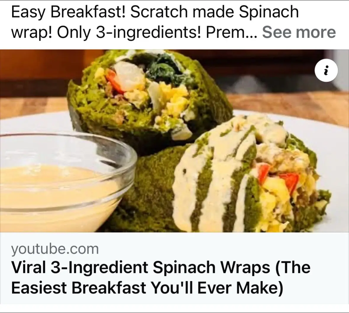 The Viral 3-Ingredient Spinach Wrap This isn't just a recipe; it's a breakfast game-changer. I made this healthy, simple, and delicious spinach wrap with only three ingredients—yes, just three! It's the perfect alternative to store-bought tortillas and tastes incredible. To make it a complete meal, I filled my wraps with a fluffy egg scramble, but you can fill them with whatever you want. This is my go-to recipe for a quick, healthy, and satisfying breakfast that you'll want to make every single day. Ready to change your breakfast for the better? Watch the full video to see just how easy it is! #3ingredients #spinachwrap #viralrecipe #EasyRecipe #breakfastideas #healthybreakfast #healthyfood #foodhacks #cookingfromscratch #simplerecipe #quickmeals #eggscramble #spinach