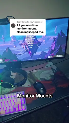 Replying to @feelindizy  Huanuo Monitor Mounts #monitor #gaming #GamingSetup #setup 
