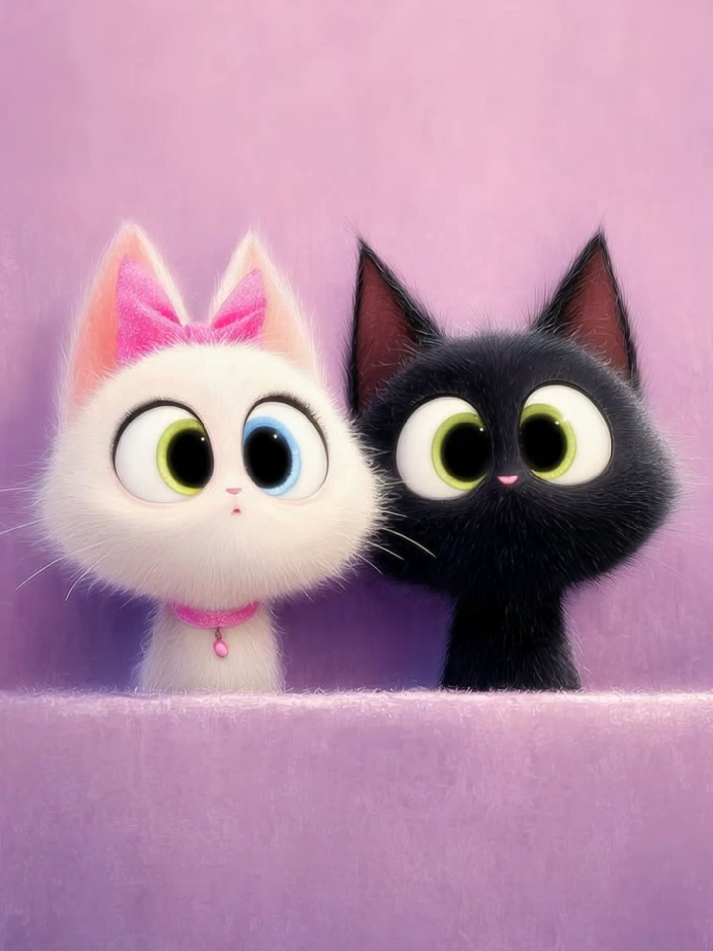 Live Wallpaper | Purrfect Together #cutecats #livewallpaper #catlovers #cartooncat #purrfectlove #cutecouple #adorable #snuggles #aivideo #phonewallpaper #fyp