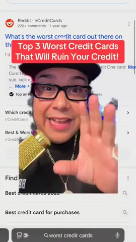 🚨 The truth about the worst credit cards in America: OpenSky, Credit One, First Premier, and Indigo. If someone’s pushing these cards to you, they don’t care about your financial health—they care about their commission. Don’t get trapped by predatory lenders disguised as “credit builders.” 💳 Want REAL strategies to build your credit the right way? Follow me for no-BS tips that actually work. ➡️ Comment “TRASH” if you agree these cards should be banned. * Worst credit cards 2025 * Credit One scam * First Premier fees * OpenSky credit card review * Indigo card trap * predatory credit cards * credit repair tips * avoid bad credit cards * scam credit cards * real credit advice #creditcard