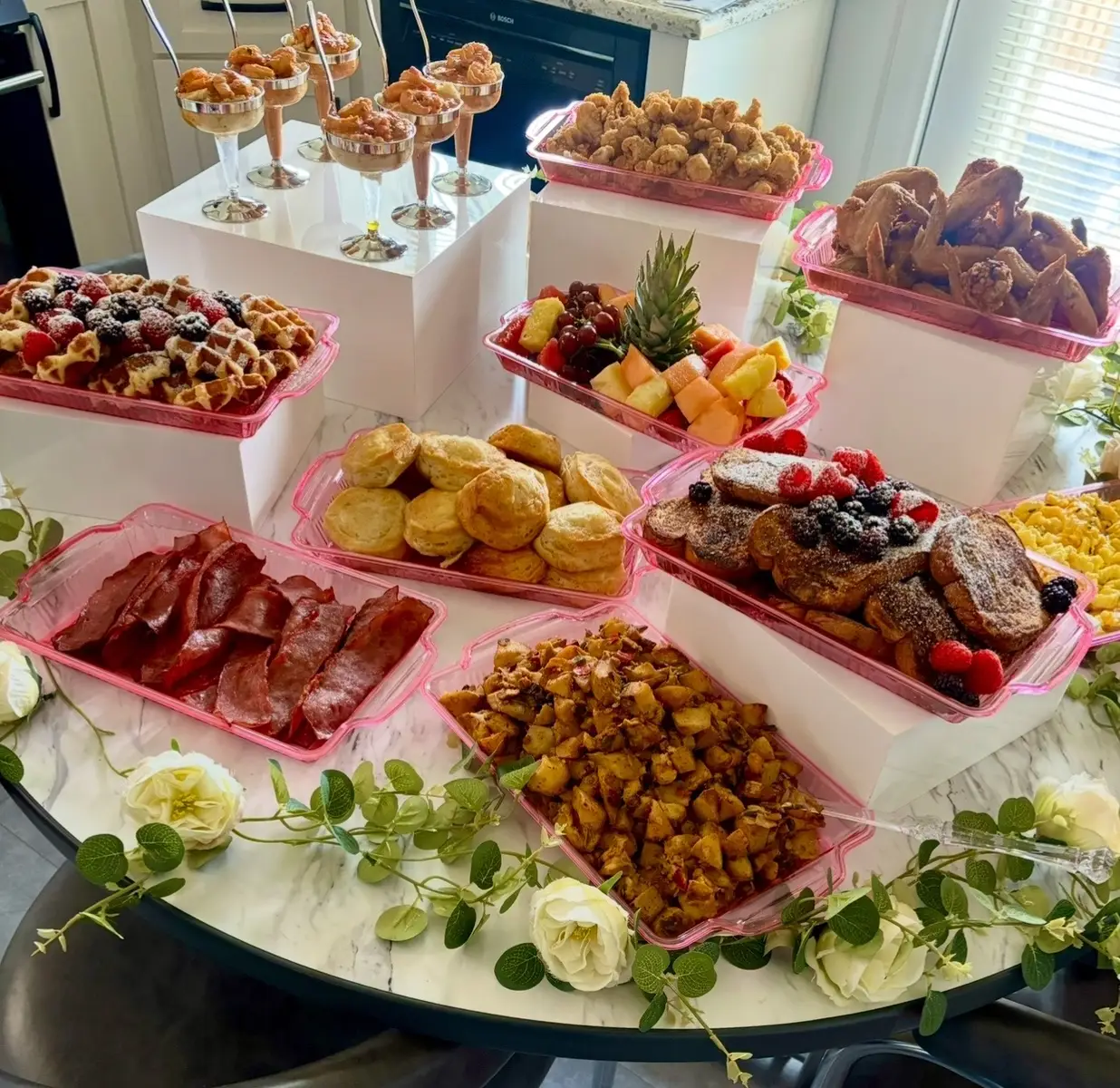 St.Louis and surrounding areas in Missouri & Illinois I have a bunch of new inventory I wanna use to make content so I’m running a special for brunch for $600 any color theme first 10 people any date this works best for at home brunches or at an air bnb‼️‼️‼️ For booking please click the link ❤️👩🏾‍🍳 Limited Time offer  www.kariskitchen.co