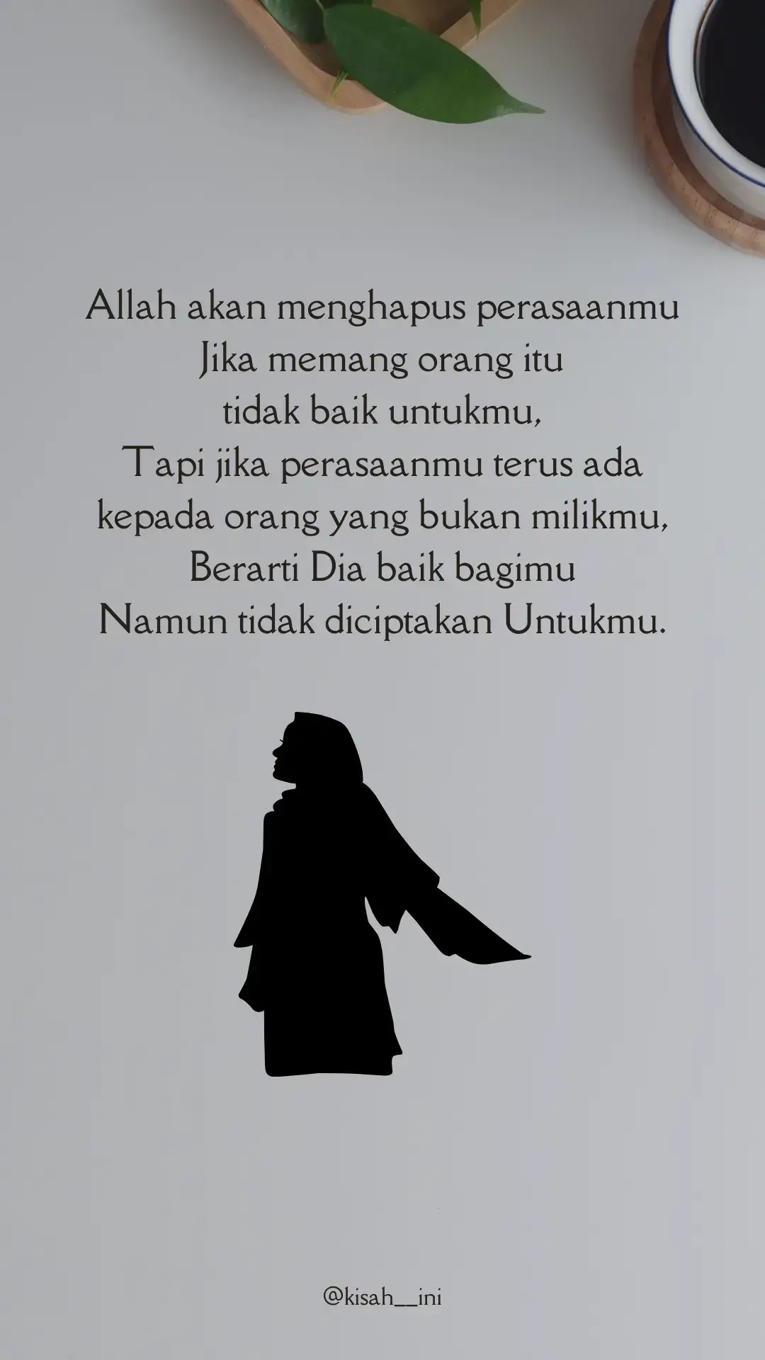 Tidak semua yang kita cintai akan Allah izinkan kita miliki… 🤍 #FYPシ #QuotesIslam #KataBaper #HijrahCinta #LoveStory 