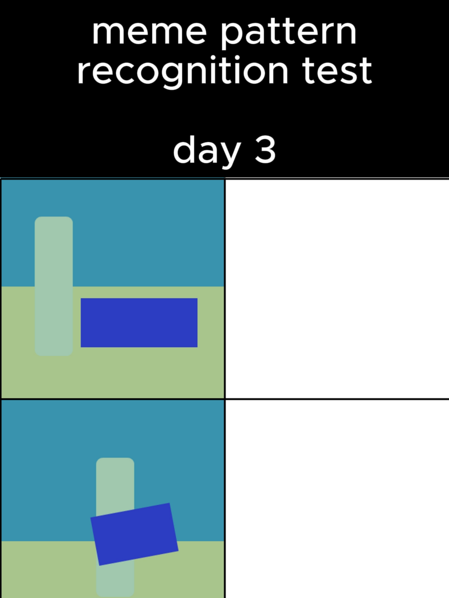 a harder one -  meme pattern recognition test day 3 #meme #memestiktok #pattern #fypシ゚ #foruyou #foryoupge #testt #recognition #quiz #quiztime #game
