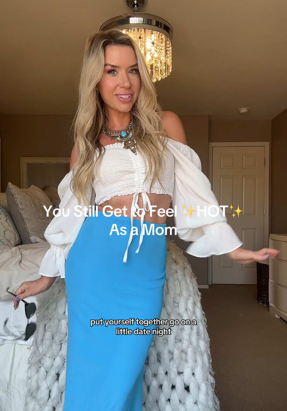 Still make time to get ready as a mom ✨☺️ You still deserve time to feel like YOU. 😘 . #datenight #momfit #fashion #ootn #MomsofTikTok 