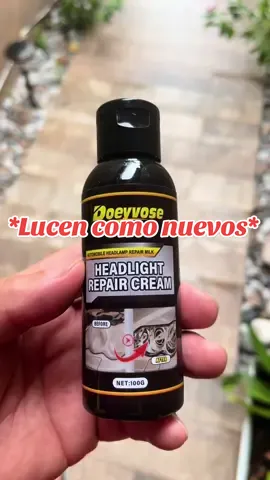 Crema para limpiar los faros y luscan como nuevos#headligthsrestoration #restauradordefaros 