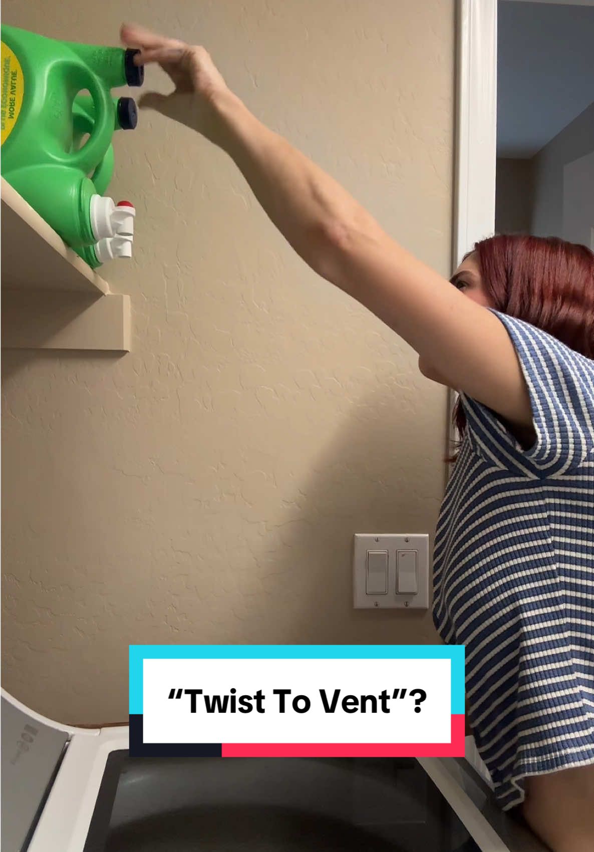 JEEZ… I learned my lesson using the “twist to vent”… #momlife #momcomedy #laundry doing laundry twist to vent 