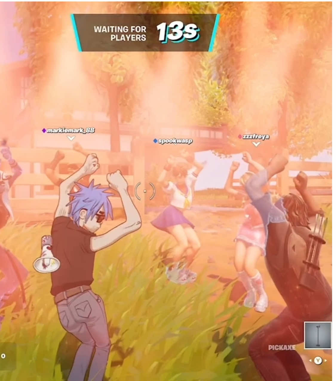 the gorillaz mass gathering   #fortnite #gorillaz #fortniteclips #fortnitebr #gorillazfornite 