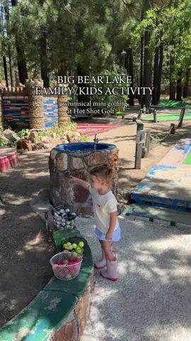 Add the sweetest mini golf spot,  Shot mini golf to your Big Bear Summer bucket list!  Our whole family loved this activity and I was surprised by how adorable it was! They’re super kid friendly with clubs for every age - and I mean EVERY age!  Let me know if you stop by or need any other big bear recommendations 💕  #bigbearcalifornia #bigbearwithkids #bigbearactivities #minigolf #puttputtgolf 