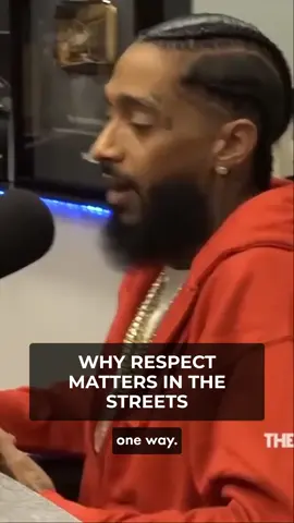 Nipsey Hussle breaks down real gang respect vs fake tough talk 💯 Why public dissing puts your security at risk when you not built for it