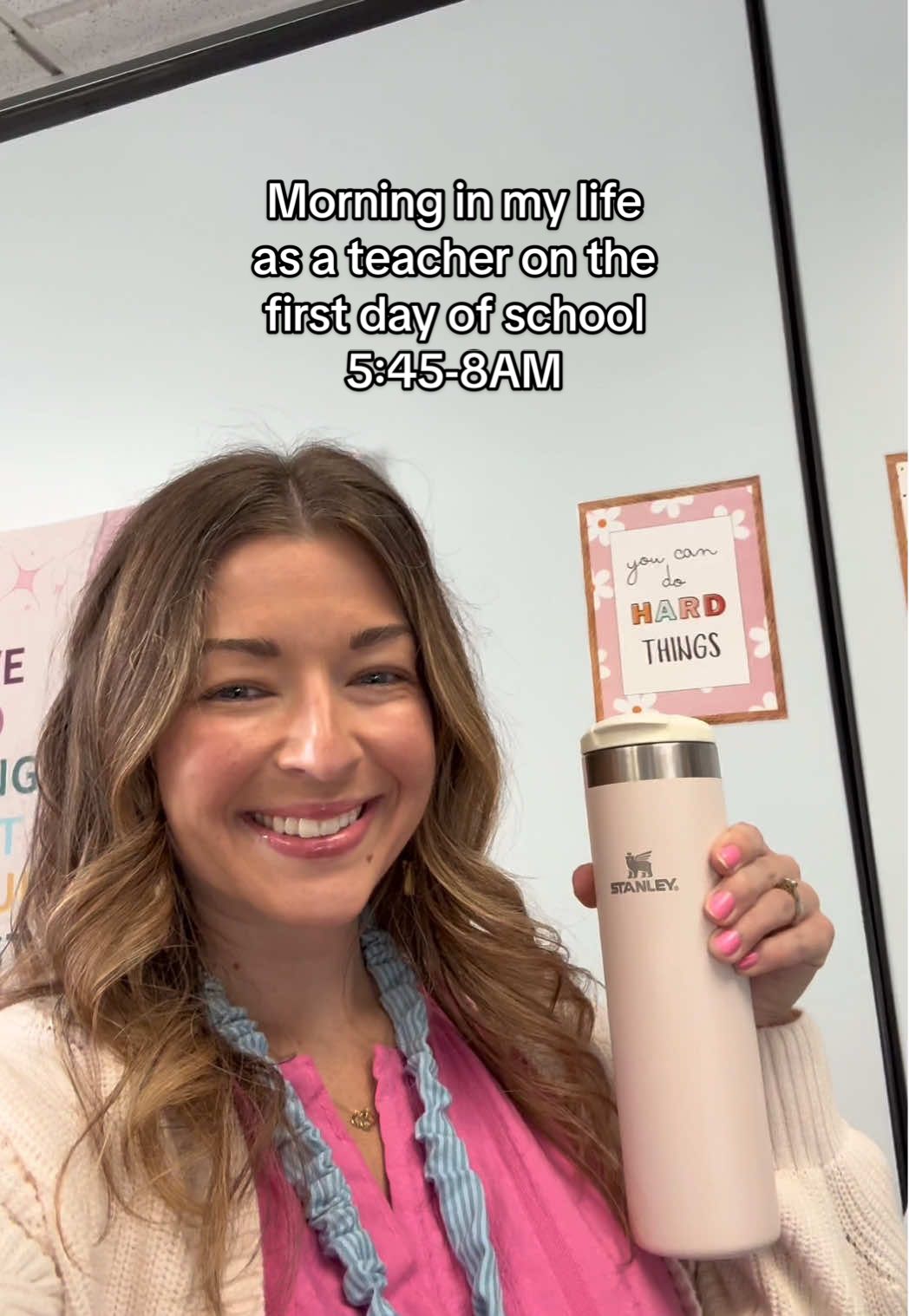 Obviously we listen to Taylor before school on the day she gets engaged! We are tired! But it was a great first day!👩🏼‍🏫 #teacher #firstdayofschool #morningroutine #teachersday #foryou 