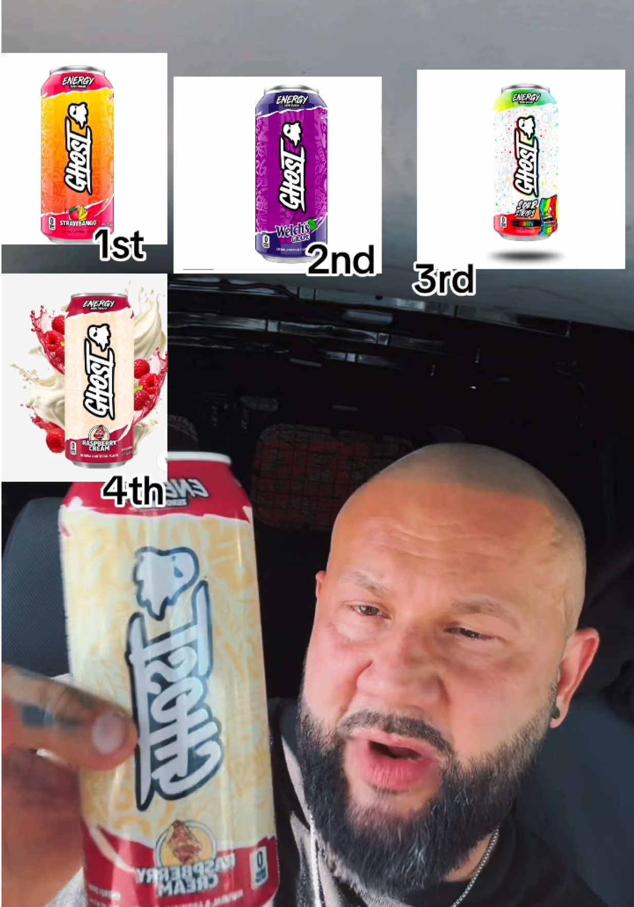 My new top 4 Ghost flavors #aresnutrition #aresknowledge #tiktokshop #ghost #energy 